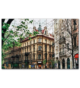 Cakapuzzle Polonya Krakov Şehir Manzarası Puzzle Yapboz MDF (Ahşap) (500 Parça)