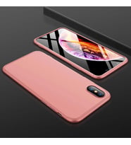 iPhone XS Max 6.5 Kamera Korumalı Kaliteli Tam Koruma Kılıf (Rose)