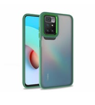 Xiaomi Redmi 10 Kılıf Case, Kamera Lens Korumalı Elektroplatin Kaplama Sert PC Koruyucu Colourful Platinum Serisi (Yeşil)
