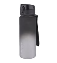 Uzspace FiftyFifty 500ml Çift Renk Softtouch FF Collection Tritan Su Matarası (Siyah - Beyaz)