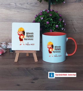 Mühendisler Günü Hediyesi Dekoratif Taş, Kupa Bardak Kırmızı Hediye (Model 12)