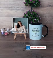 Yılbaşı Hediyesi Fotoğraflı Dekoratif Taş, Kupa Bardak Beyaz Hediye (Model 11)