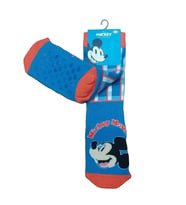 MICKEY MAUSE TABANI KAYDIRMAZ KIŞLIK HAVLU ÇOCUK ÇORAP (Mavi)