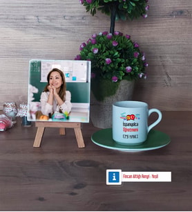 İspanyolca Öğretmeni Fotoğraflı Dekoratif Taş, Ahşap Altlıklı Türk Kahvesi Fincanı HediyeÖğretmenler Günü Hediyesi (Model 9)
