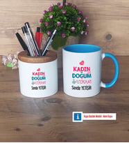Kadın Doğum Uzmanı Kalemlik, Kupa Bardak T Kişiye Özel Hediye (Model 7)