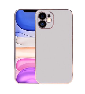 iPhone 11 Kılıf Zore Viyana Yüzeyi Buzlu Transparan Tasarım Kılıf (Gümüş)
