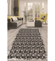 Dijital Kaymaz Taban Yıkanabilir Modern Renkli Salon Halısı Mutfak Halısı Yolluk ND-HT-367 (Gri)