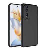 Vendas Huawei Honor 90 Uyumlu Lansman Serisi Içi Kadife Ipek Dokulu Lansman Kılıf (Siyah)