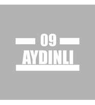 09 Aydınlı Araba Sticker siyah 16x9 CM (Beyaz)