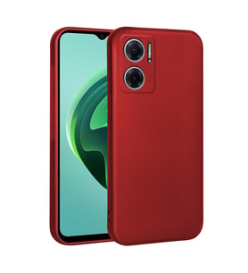 Xiaomi Redmi Note 11E Kılıf Zore Biye Silikon Kılıf (Kırmızı)