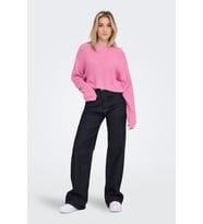 Only Kadın Düşük Omuzlu Crop Kazak - 15284453 (Pembe)