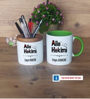 Aile Hekimi Kalemlik, Kupa Bardak T Kişiye Özel Hediye (Model 14)