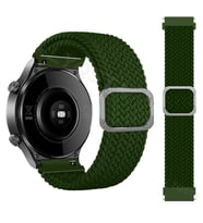 Huawei Watch GT GT2 GT3 GT4 42mm/Honor Magic 2 Kordon Örgü Kordon Örgü Tokalı Ba (Koyu Yeşil)