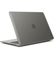 Apple MacBook Pro 13.3" M2 2022 2020 A2251 A2289 A2338 Kılıf Mat Ön Arka Kapak (Gri)