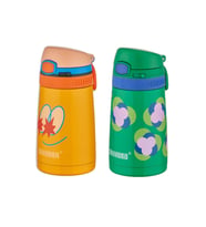 Shamobo 2Lİ SET Pipetli Çelik Termos 350ml -6 Saat Isı Yalıtımı- (Sarı-Yeşil)