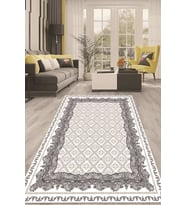 Dijital Kaymaz Taban Yıkanabilir Modern Renkli Salon Halısı Mutfak Halısı Yolluk ND-HT-1503 (Gri)