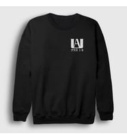 Presmono Unisex Siyah UA Anime Boku No Hero Academia Sweatshirt