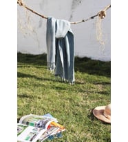 %100 Pamuk 90x180 Taşlanmış Peştemal (Gri)
