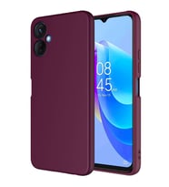 Tecno Spark 9 Pro Kılıf Kamera Korumalı iÇi Süet Dokulu Lansman Tipi Silikon (Koyu Mor)
