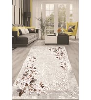 Dijital Kaymaz Taban Yıkanabilir Modern Renkli Salon Halısı Mutfak Halısı Yolluk ND-HT-137 (Gri)