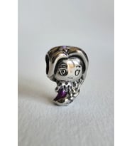 ÇELİK CHARM ÖRGÜ SAÇLI KIZ (Gümüş)