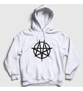 Presmono Unisex Beyaz Moongram Moonspell Kapüşonlu Sweatshirt 165500tt (Beyaz)