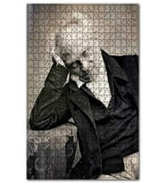 Cakapuzzle Masaya Yaslanmış Artur Şopenhager Puzzle Yapboz MDF (Ahşap) (1000 Parça)