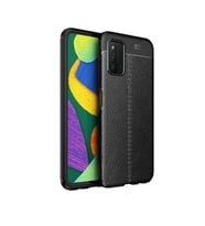 Galaxy A03S Kılıf Zore Niss Deri Desenli Silikon Kılıf (Siyah)