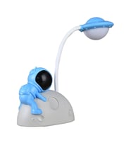 Astronot Masa Lambası-USB Şarj Edilebilir LED Lamba Uzay Adamı (Mavi)
