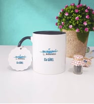 Su Ürünleri Mühendisi Kupa Bardak ve Anahtarlık (Siyah)