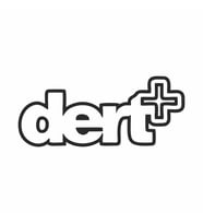 Dert+ Araba Sticker siyah 18x7 CM (Siyah-Siyah)