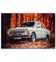 Cakapuzzle Otomobil Sonbahar Yaprakları Ağaçlar Puzzle Yapboz MDF (Ahşap) (255 Parça)
