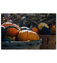 Cakapuzzle Sepetlerde Balkabakları  Puzzle Yapboz MDF (Ahşap) (255 Parça)