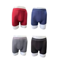 Erkek Karışık Pamuklu Esnek 4'lü Boxer Paketi 2304 (Çok Renkli)