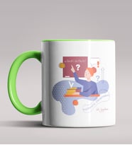 Kişiye Özel Matematik Öğretmeni Tasarımlı Siyah Renk Kupa 7 (Yeşil)