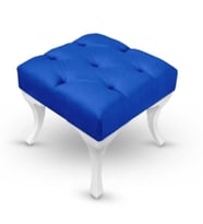 Kapitoneli Kapı Önü Ayak Ucu Puf 45*45cm (Lacivert)