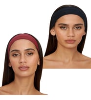 2'li Spor Kadın Erkek Saç Bantları Seti, Elastik Kaymaz İnce Ter Emici Esnek Genç Saç Bandı Bandana, Kadın Makyaj Yüz Yıkama Koşu Dans Fitness Yoga Pilates Bisiklet İçin Saç Bandı Taç, Kadın&Erkek Pamuk Atletik Egzersiz Ter Bandı Düz Renk Kafa Bandı (Siya