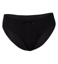 12 Adet Yıldız Kadın Likralı Bambu Bikini Külot (Siyah)