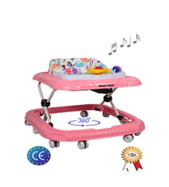 Maxi Taxi Walking Müzikli Işıklı Yürüteç (Pembe)