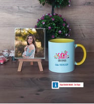 Kadın Sınıf Öğretmenine Hediye Fotoğraflı Dekoratif Taş, Kupa Bardak Beyaz Hediye Öğretmenler Günü Hediyesi (Model 7)