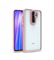 Xiaomi Redmi Note 8 Pro Kılıf Case, Kamera Lens Korumalı Elektroplatin Kaplama Sert PC Koruyucu Colourful Platinum Serisi (Rose)