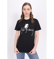 Toontoy Unisex Atatürk Baskılı Tişört (Siyah)