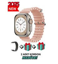 Akıllı Saat Watch ULTRA2 49MM Kordon Hediyeli - Son Versiyon (Pembe)