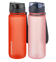 Uzspace 2'li Tritan Matara Seti 800 ml 14 Farklı Renk Seçeneği FiftyFifty (Pembe-Mınt)