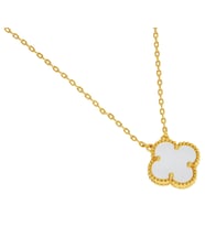 Kadın Yonca Model Çelik Kolye (Gold)