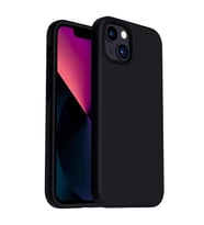 iPhone 13 Kılıf Kamera Korumalı Silikon Rubber Arka Kapak (Siyah)