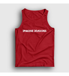 Presmono Unisex Sarı Logo Imagine Dragons Atlet 81810tt (Kırmızı)
