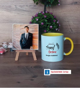 Sınıf Öğretmeni Fotoğraflı Dekoratif Taş, Kupa Bardak Beyaz Hediye (Model 7)
