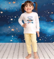 Pia Baby GL 2018 İsme Özel Çocuk Pijama Takımı 1-8 Yaş (Sarı)