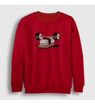 Presmono Unisex Beyaz Gym Fitness Vücut Gelistirme Sushi Sweatshirt 509367tt (Kırmızı)